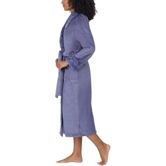 Carole Hochman Women’s Soft Plush Wrap Robe, Size M (New) - Picture 5 of 6